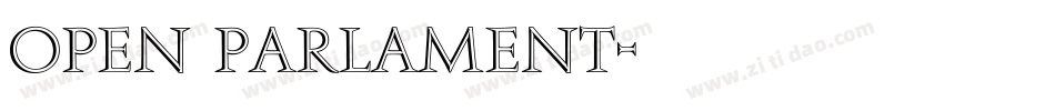 Open Parlament字体转换
